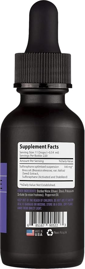 Lyfetrition Activated &amp Stabilized Sulforaphane 540mg4 Oz Liquid220 ServingsMade in USAQuick AbsorptionQuality Potent IngredientsThird-Party TestedNon-GMOGMP CertifiedCruelty-Free Product