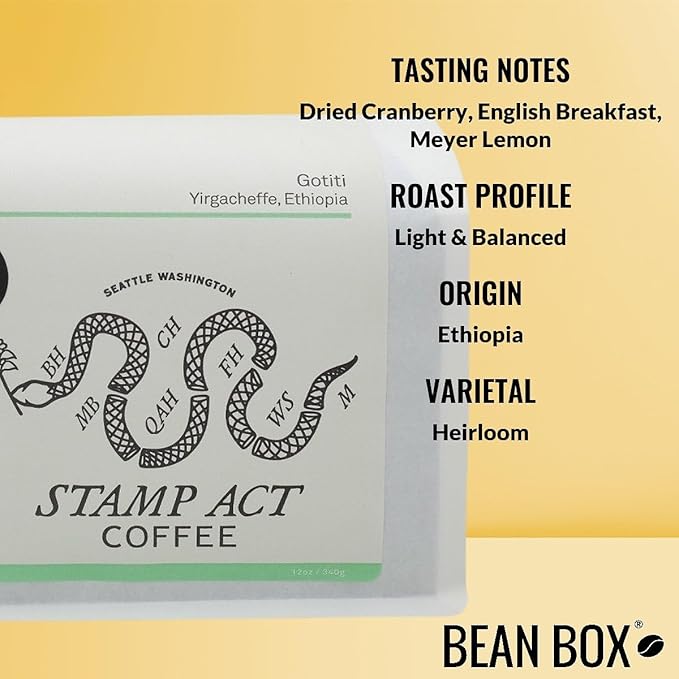 Gotiti Ethiopia - Roasted by Stamp Act - Freshly Ground Coffee - 2 Pound Bag