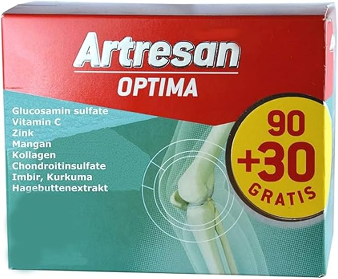 Formula Artresan Optima 120CPS Glucosamine Chondroitin Hyaluronic Acid Mobility and Flexibility Formula