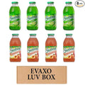 LUV BOX- variety Everfresh Juice 16 oz. pack of 8 Everfresh Lime Everfresh Peach Watermelon. by evaxo