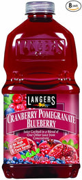 Langers Juice Cocktail Cranberry Pomegranate Blueberry 64 Fl Oz (Pack of 8)