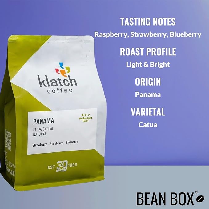 Panama Elida Catuai Natural - Roasted by Klatch Coffee - Freshly Ground Coffee - 310 Gram Bag