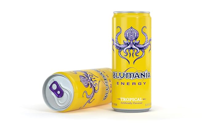BLUMANIA ENERGY - TROPICAL 8.4 Oz (Pack of 24) No Jitters No Preservatives
