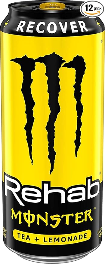 Monster Rehab Energy Drink Tea Plus Lemonade (Pack of 12)