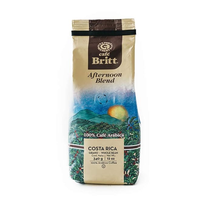 Café Britt® - Costa Rican Afternoon Blend Coffee (12 oz.) (3-Pack) - Ground Arabica Coffee Kosher Gluten Free 100% Gourmet &amp Medium Roast