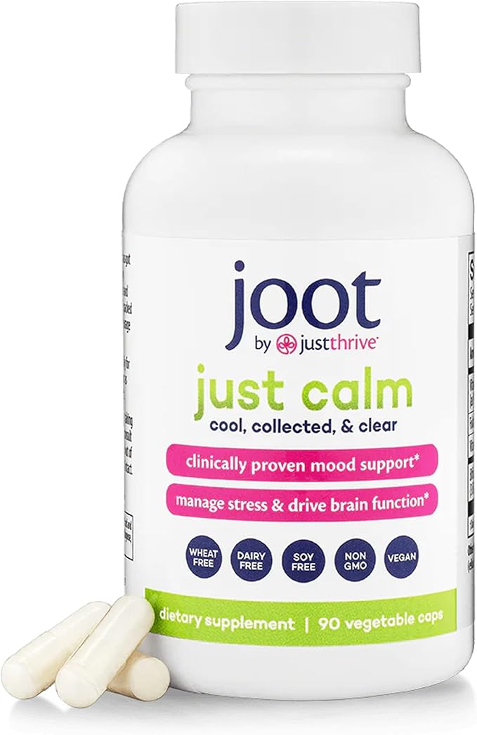 Just Thrive - Just Calm - Cortisol Manager - Calming Memory and Mood Support Supplement - Vegan 90 Calm Capsules
