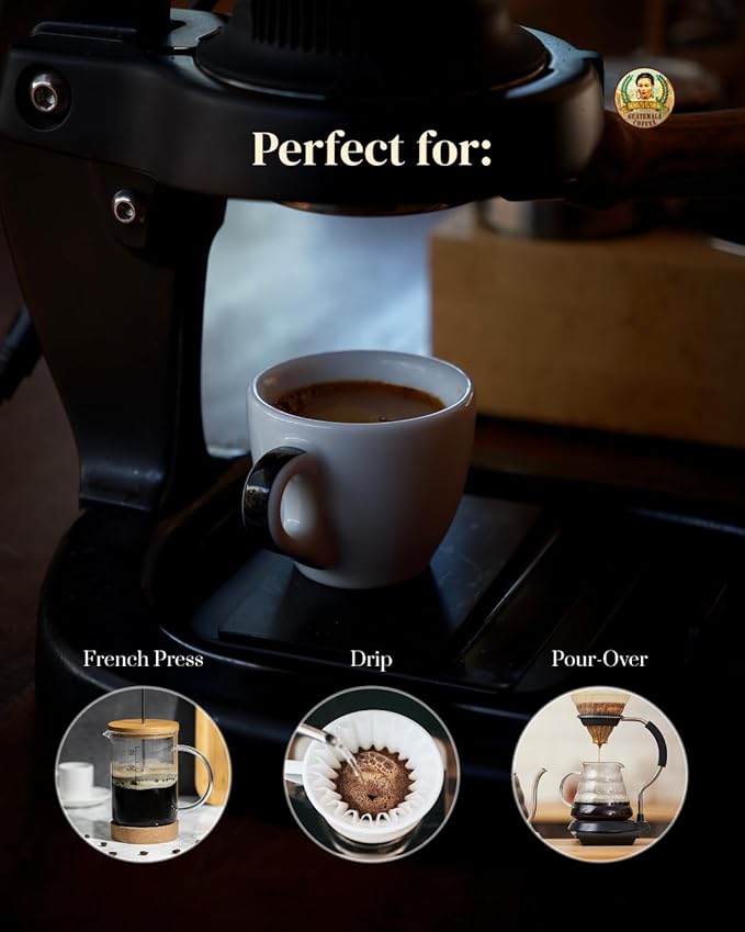 Via Guatemala Coffee – Guatemala Medium Roast Ground Coffee Single-Origin Arabica Mayan Power 16 oz