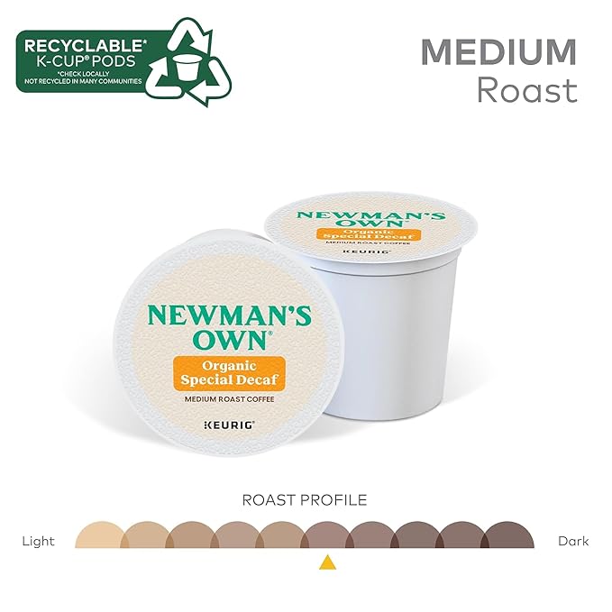 Newman's Own Organics -- SPECIAL DECAF COFFEE -- 96 K-Cups for Keurig