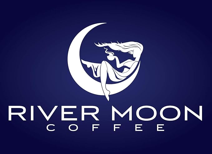 River Moon Coffee Kona Coffee Whole Bean Medium Roast 16 Ounce Kona Waves Hawaiian Blend Sustainably Farmed 100% Arabica