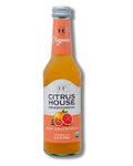 Citrus House Organic Sparkling Juice Pink Grapefruit Modern Italian Soda No Added Sugar No Preservatives 9.3 Fl Oz Glass Bottle (Pack of 12)