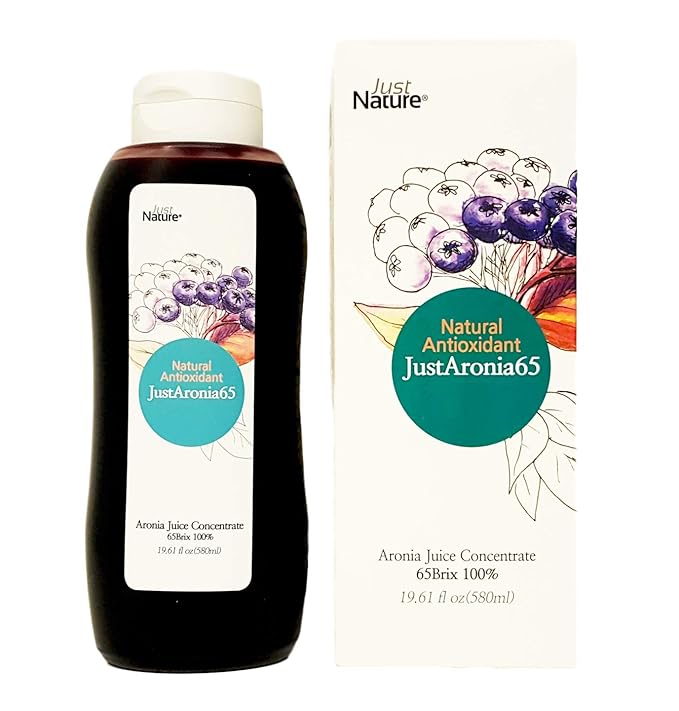 JustNature Polish Aronia Berry(Chokeberry) Juice Concentrate 19.61 Fl Oz
