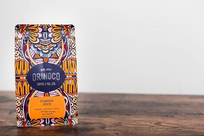 Orinoco Pumpkin Spice 12 oz bag 3-pack Light Roast Ground Coffee 100% Arabica Beans