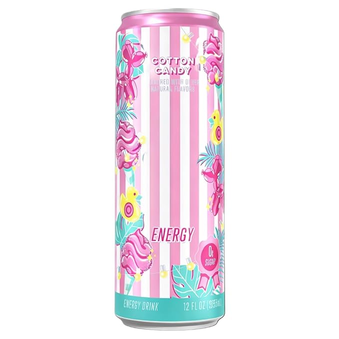 New Alani Energy Drinks Cotton Candy Winter Wonderland Pumpkin Cream Variety Pack Sugar-Free Low-Calorie 200mg Caffeine Energy Boost Drink 12 fl oz (Pack of 6)