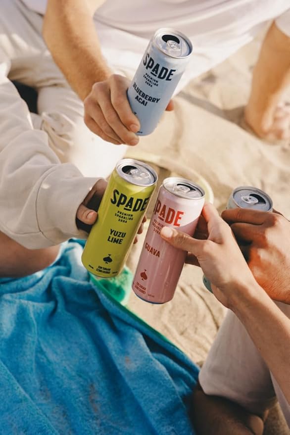 Spade Soda Yuzu Lime 12 fl oz (Pack of 12)
