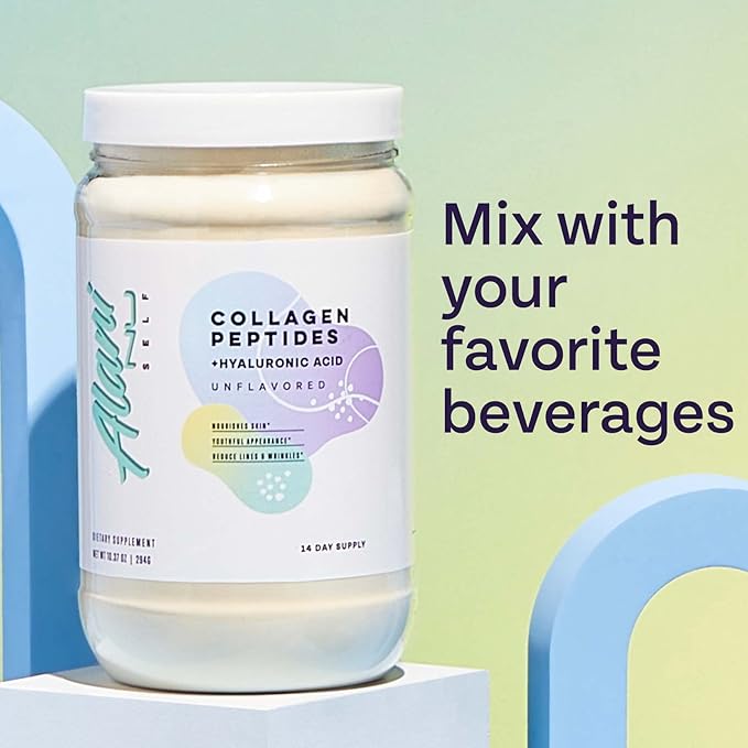 Alani Nu Collagen Peptides Powder UNFLAVORED | 18g Protein | Supports Bone Skin and Nail Health | Collagen for Women | 80mg of Hyaluronic Acid | Gluten Free | Sugar Free | 14 Servings
