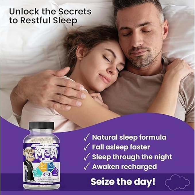 Sleep Support Formula - L-Threonate Apigenin Melatonin L-Theanine - 120 Capsules - 4-in-1 Non-Habit Forming Apigenin Supplement - Restful Nights and Refreshing Mornings - by Ginsipre Health