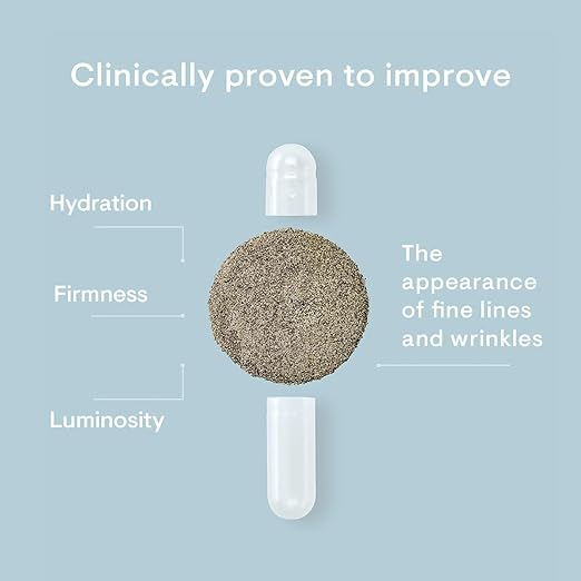 ELEMIS Pro-Collagen Skin Future Supplements Daily Ingestible Reduces the Look of Fine Lines &amp Wrinkles Supports Hydration &amp Elasticity 60 Capsules
