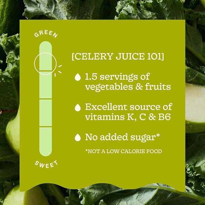 Suja Cold Pressed Celery Juice 12 Fluid Ounce - 6 per case.