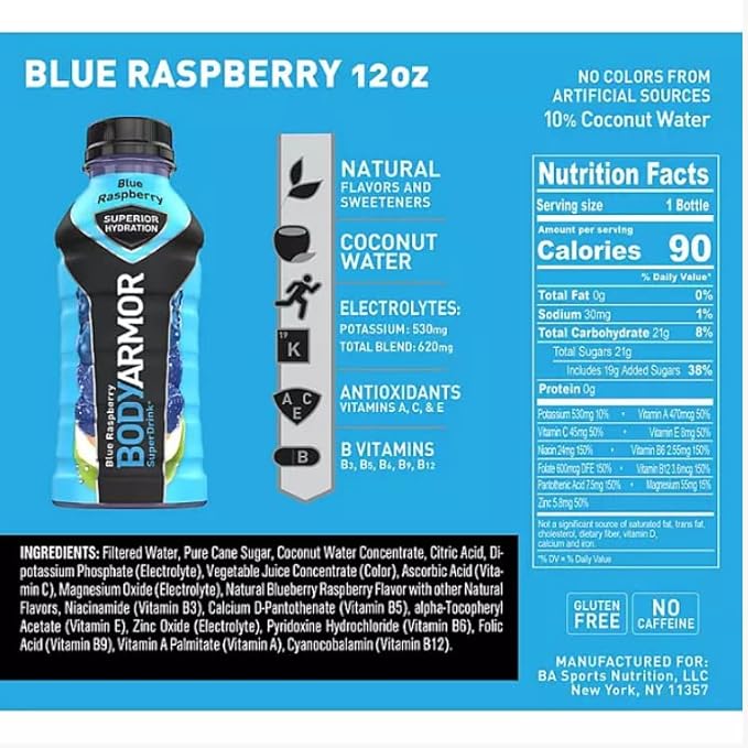 BEEQ BOX (Pack Of 9) BODYARMOR LYTE Sports Drink Variety Pack (16 fl. oz.)