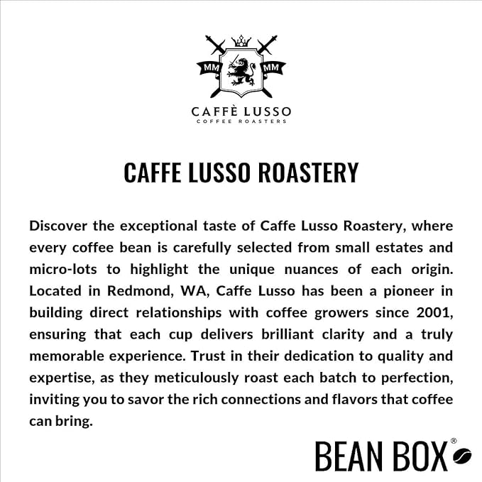Guatemala Finca Florencia - Roasted by Caffe Lusso Roastery - Whole Bean Coffee - 12 Ounce Bag