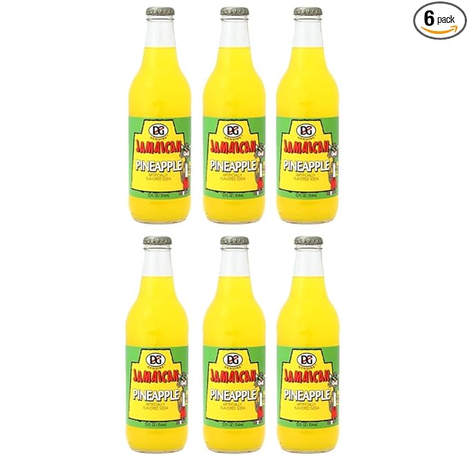 DG Genuine Jamaican - Pineapple Soda 12oz - 6-Pack