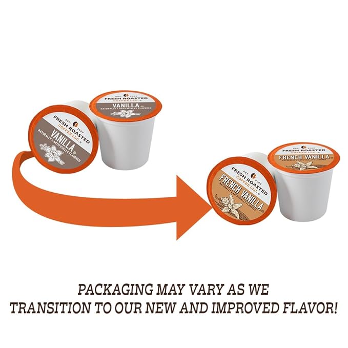 Fresh Roasted Coffee The Great Eight Flavored Coffee Pod Variety Pack K-Cup Compatible 96 Count