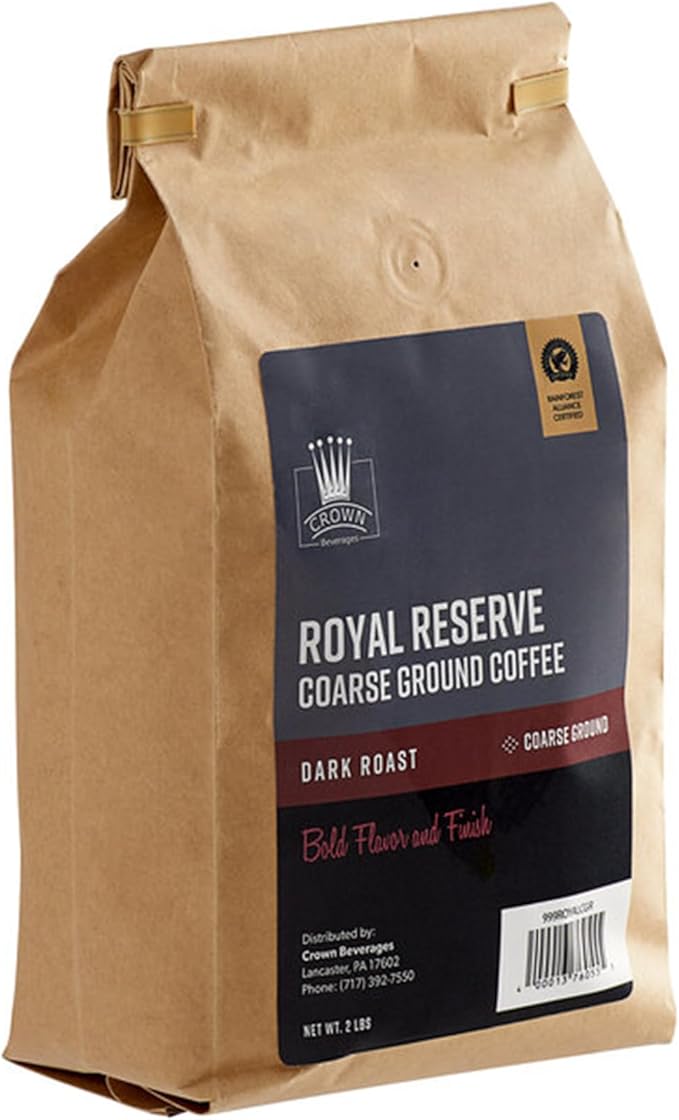 Crown Beverages Royal Reserve Guatemalan Coarse Ground Coffee 2 lb. WS-999ROYALCGR-NF