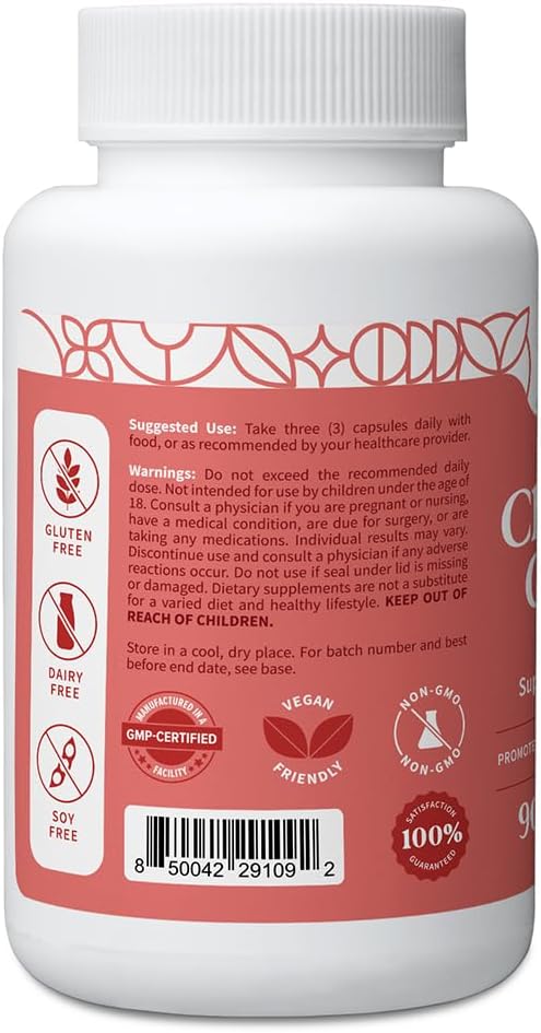 Pattern Wellness Cholesterol Complex Supplement – Supports Overall Well-Being – 3rd Party Lab Tested – 90 Vegan Capsules