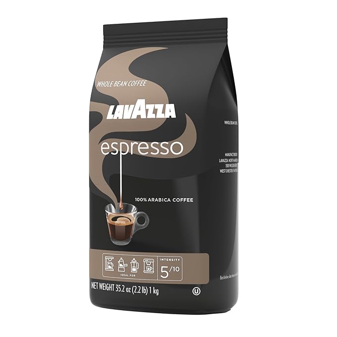 Lavazza Espresso Whole Bean Coffee Medium Roast 100% Arabica 2.2 lb Bag