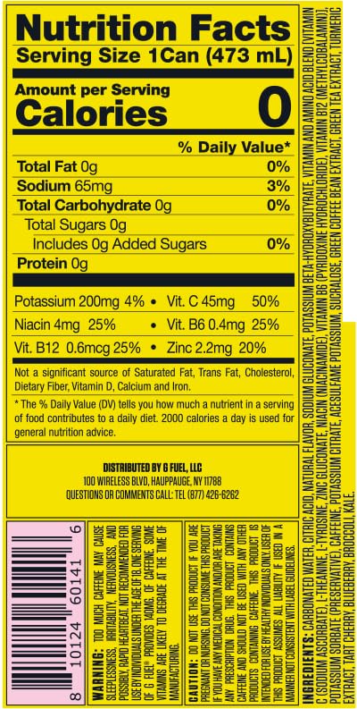 G Fuel Energy Drink Blood Orange Sugar Free Beverage with 140mg Caffeine Daily Energy Boost with Focus Amino Vitamin + Antioxidants 16 oz Cans (Chucky 12-Pack)