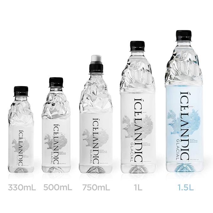 Icelandic Glacial Natural Spring Alkaline Water 50.7 Fl Oz (Pack of 12)