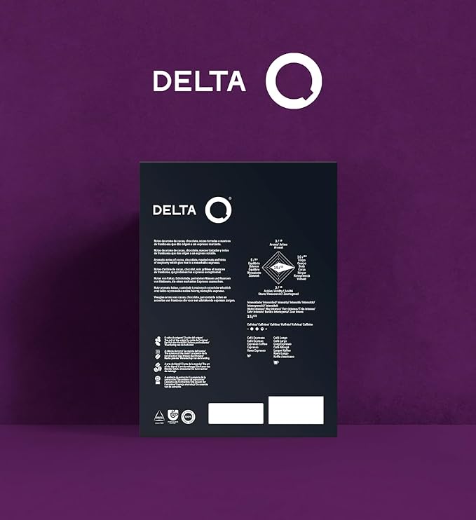 Delta Q MythiQ Espresso Pods for Delta Q machines Intensity 15 Notes of Cocoa Chocolate and Toasted Nuts XXL Pack - 80 Capsules