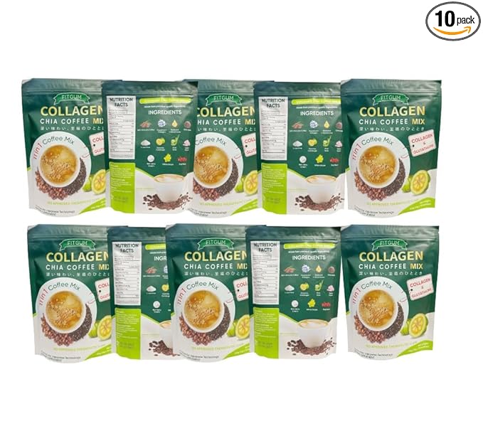 11 in 1 Shape with Chia and Collagen Pack of 10 Fit Gum