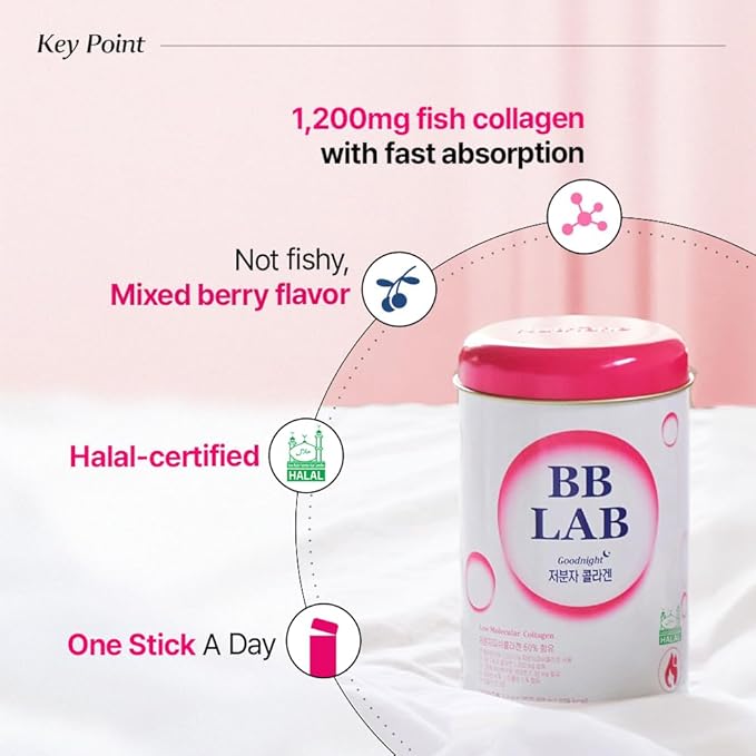 [Collagen+VIT C] K-Best Good Night Collagen Retinol C Powder Stick Korean Marine Collagen Fish Collagen Retinol Vitamin C Fast Absorption Fruit Flavored