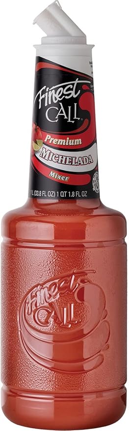 Finest Call Premium Michelada Drink Mix 1 Liter Bottle (33.8 Fl Oz) Individually Boxed