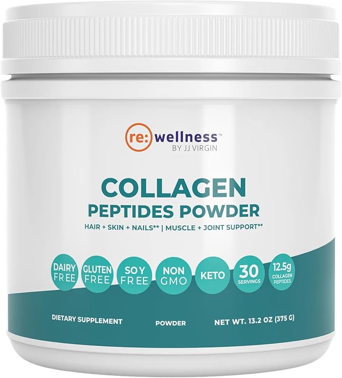 Reignite Wellness by JJ Virgin | Collagen Peptides Powder | Collagen Peptides Powder Supplement | Hair Skin &amp Nails Support | Muscle &amp Joint Support Supplement | 30 Servings