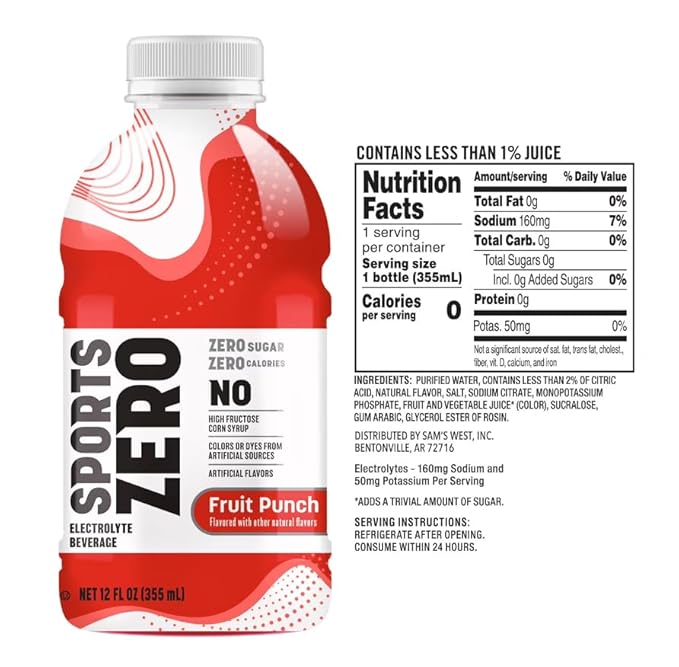 Sports Drink Zero 12 fl. oz. 24 pk.