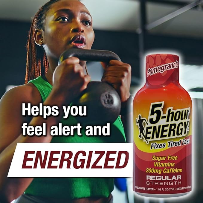 5-hour ENERGY Regular Strength Energy Shot Pomegranate Flavor 1.93oz 20-Pack - Sugar Free