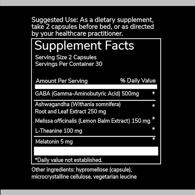 FEMMEPHARMA Mia Vita Sleep – Supplements for Women– with Key Ingredients to Promote Relaxation and Sleep | Ashwagandha | Melatonin | L-theanine - Sleep Aid – 30 Day Supply