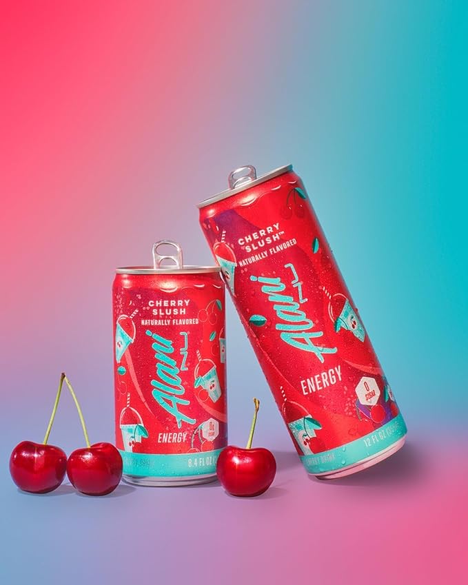 Mini Energy Drink - Pack Of 12 - Cherry Slush Flavor - 8.4 Fl OZ Can - Mini Energy Drink is a low-calorie lightly sweetened beverage that provides a refreshing and invigorating boost of energy.