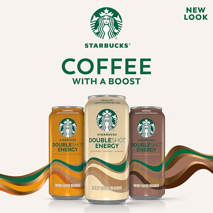 Starbucks Doubleshot Energy Drink Coffee Beverage Mocha Iced Coffee 15 fl oz Cans (12 Pack)