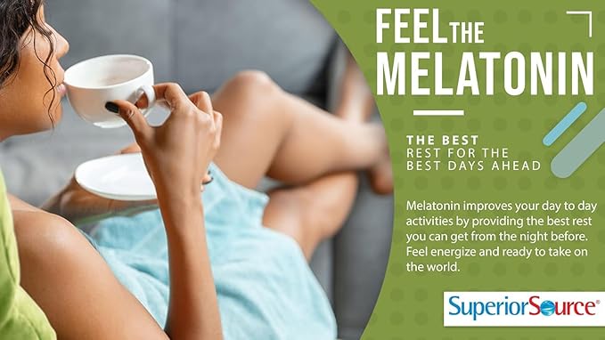 Superior Source Extra Strength Melatonin - Melatonin Supplement for Adults - Natural Sleep &amp Relaxation Support Formula - 25 mg Instant Dissolve Tablets (Pack of 2)