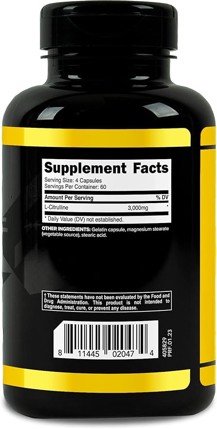 Primaforce L-Citrulline 3000mg 240 Capsules 60 Servings