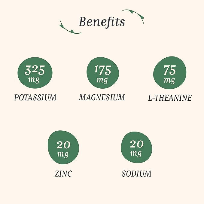 Corpse Reviver: Electrolyte Hydration Drink | Organic Non-Alcoholic 175mg Magnesium 325mg Potassium 75mg L-Theanine 20mg Zinc 20mg Sodium (Canned Flavored Sparkling Water) Botanical 12-Pack