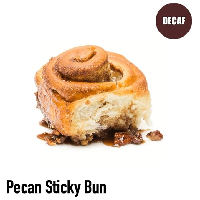 Volcanica Pecan Sticky Bun Flavored Decaf Coffee Whole Bean Fresh Roasted 16-ounce