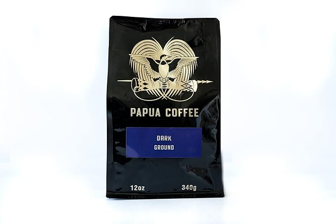 Papua Ground Dark Roast Coffee (12oz)