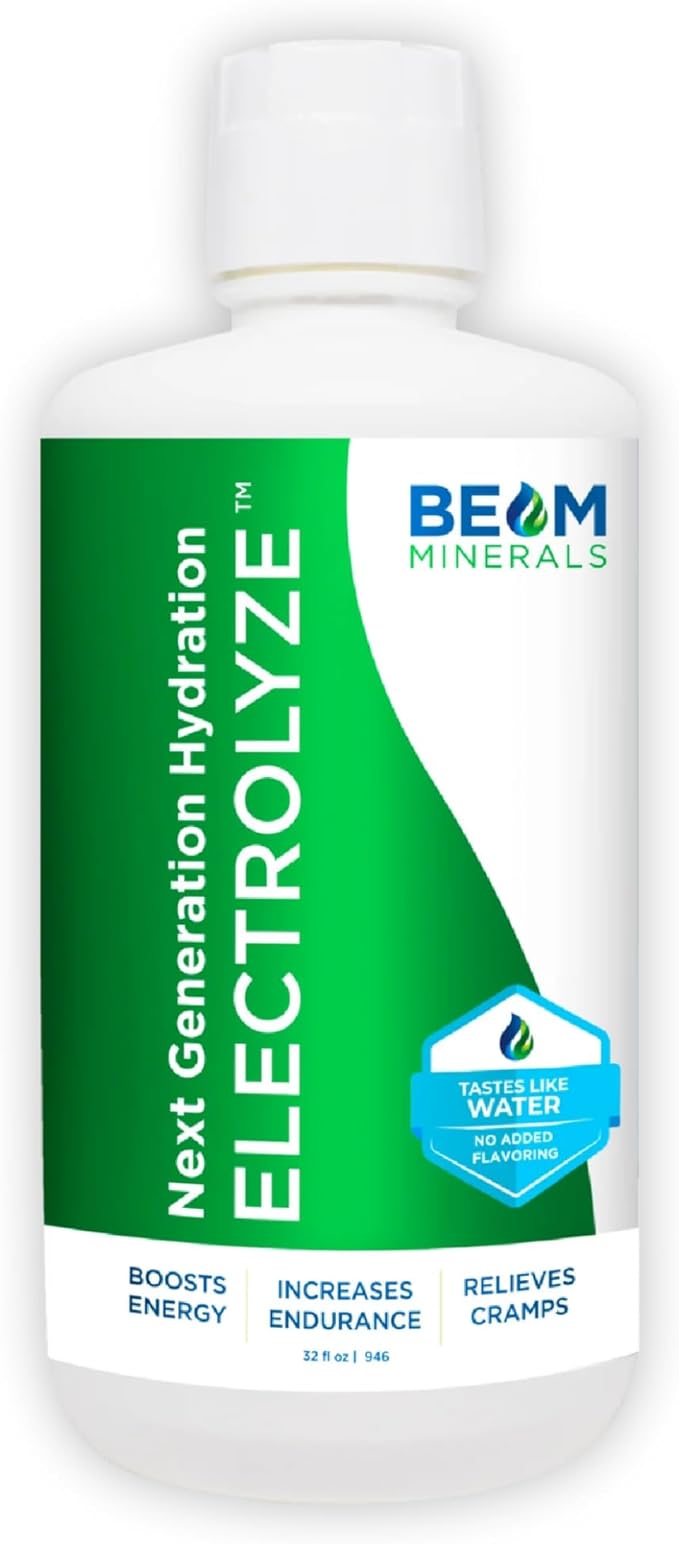 BEAM Minerals Electrolyze | Liquid Electrolyte Replenishment | All The Electrolytes Without All The Salt | 32 fl Oz