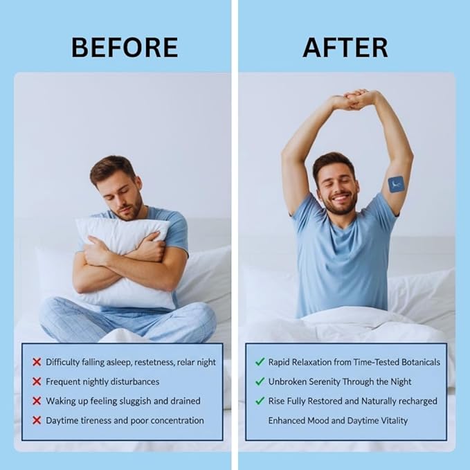 Zovira Sleep Patches for Adults — Extra Strength Melatonin &amp Magnesium Patch — Time-Release Sleep Aid Stickers — Non-Habit Forming Hypoallergenic — 28 Transdermal Patches for Deep Rest &amp Rela