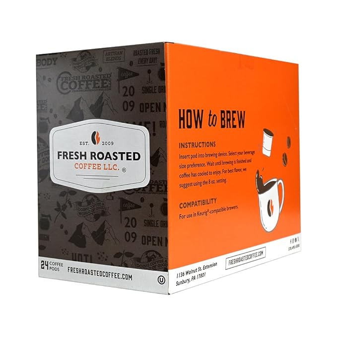 Fresh Roasted Coffee Organic Java Taman Dadar | USDA Organic RFA Kosher | Medium Roast 72 Pods for K Cup Brewers