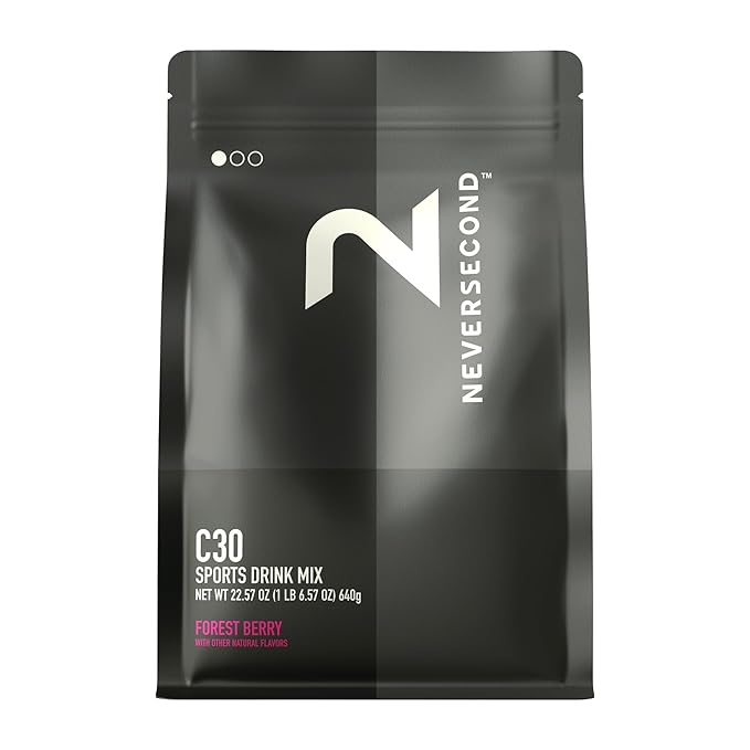 Neversecond C30 Sports Drink High-Performance Electrolyte Hydration &amp Nutrition Never2 Sports Drink Mix for Triathlons Cycling &amp Marathons – Forest Berry - (640g 20 Serving-Count)